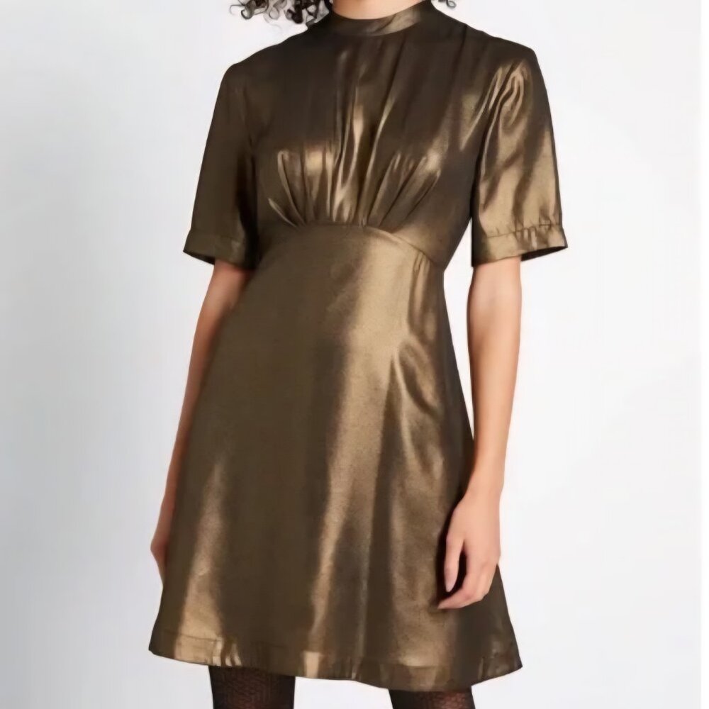 Gold Emily and Fin dress NWOT